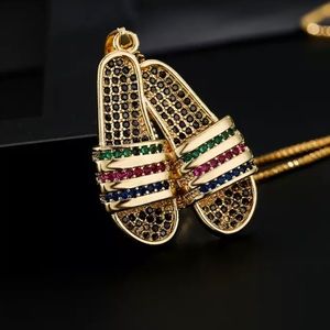 ✨✨✨Austrian Crystal Slide Sandal Necklace✨✨✨